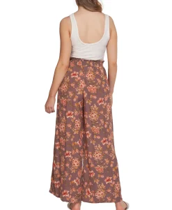 Women's Floral-Print Wide-Leg Pants