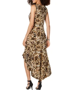 Women's Flounce-Hem Maxi Dress