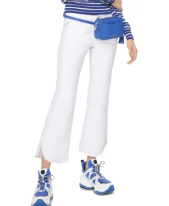 Women's Frayed Slit-Hem Jeans