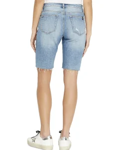 Women's Frayed-Hem Bermuda Shorts