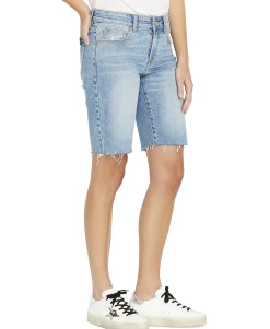 Women's Frayed-Hem Bermuda Shorts