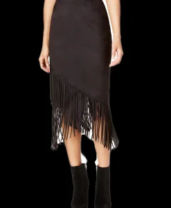 Women's Fringe Crossover Skirt