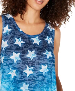 Women's Graphic Ombré Sleeveless Top