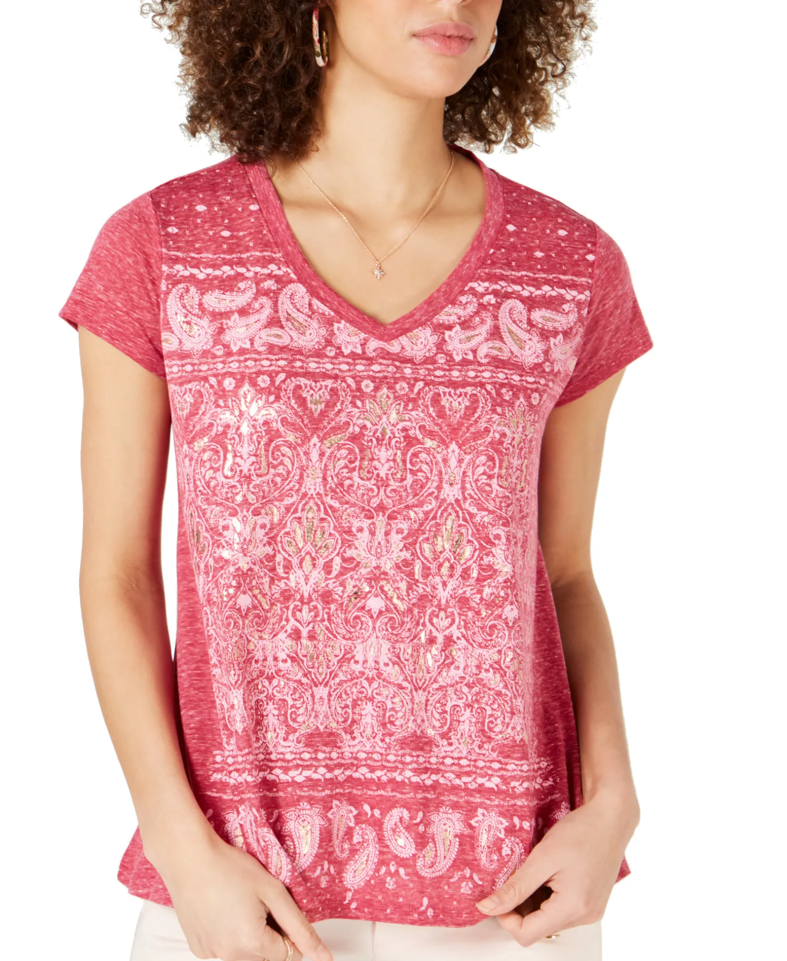 Women's Graphic-Print Swing T-Shirt