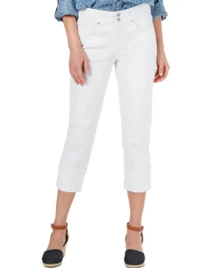 Women's High Cuffed Capri Jeans
