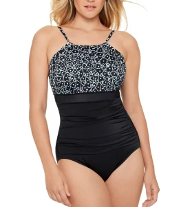 Women's High Neck One-Piece Swimsuit