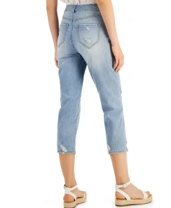 Women's High Rise Cropped Straight-Leg Jeans