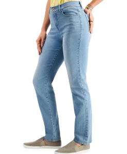 Women's High Rise Natural Straight-Leg Jeans