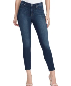 Women's High Rise Sculpted Ripped Skinny Ankle Jeans