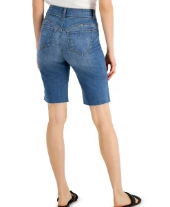 Women's High Rise Sculpting Fit Bermuda Jean Shorts