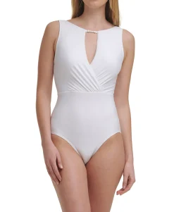 Women's High-Neck Tummy Control One-Piece Swimsuit