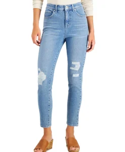 Women's High-Rise Distressed Skinny Ankle Jeans