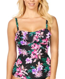 Women's In Your Dreams Tahiti Printed Ruffled Tankini