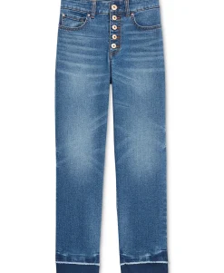 Women's INC Ripped Straight-Leg Jeans