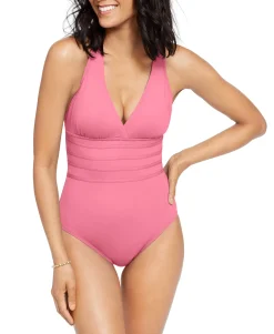 Women's Island Goddess Tummy-Control Strappy One-Piece Swimsuit