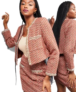 Women's Jeannie Mai X Davenport Pocket-Detail Mini Skirt