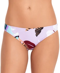 Women's Just Fronds Cinched-Back Hipster Bikini Bottoms