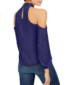 Women's Keyhole Cold-Shoulder Top