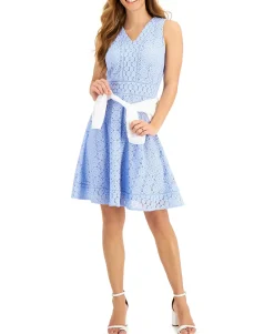 Women's Lace Fit & Flare Dress