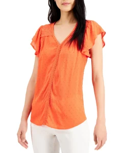 Women's Lace-Trim Blouse