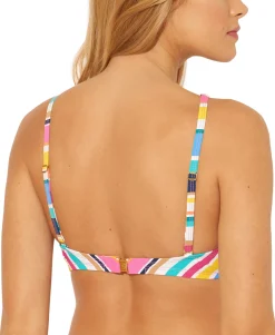 Women's Lace-Up High-Neck Underwire Bikini Top