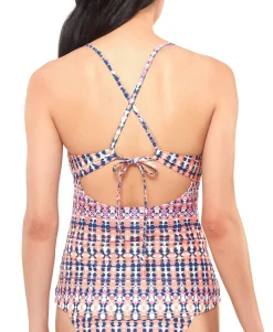 Women's Laguna Beach Crossed Back Tankini Top