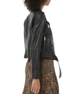 Women's Leather Moto Jacket