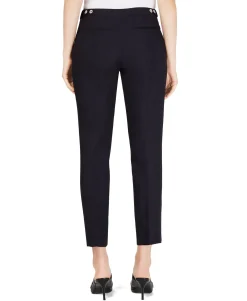 Women's Linen Button-Waist Pants