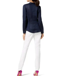 Women's Linen-Blend Utility Shirt