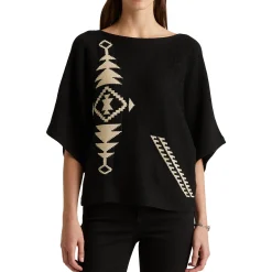 Women's Linen-Cotton Dolman-Sleeve Sweater