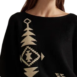 Women's Linen-Cotton Dolman-Sleeve Sweater