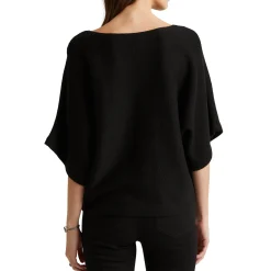 Women's Linen-Cotton Dolman-Sleeve Sweater