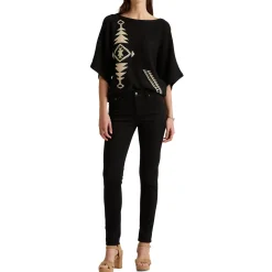 Women's Linen-Cotton Dolman-Sleeve Sweater