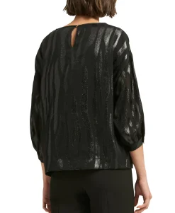 Women's Liquid Metallic Print Top