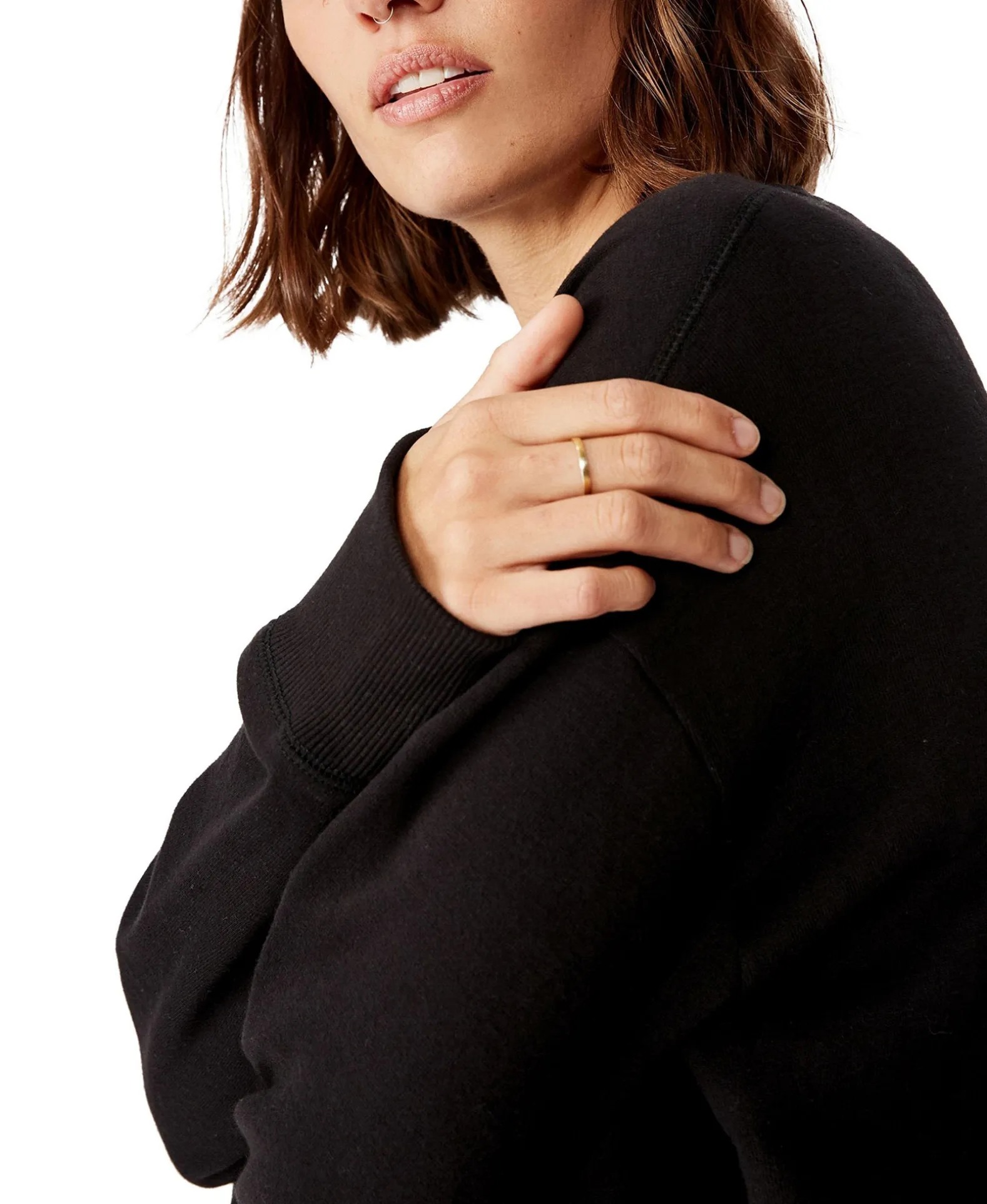 Women's Long Sleeve Fleece Crew Sweatshirt