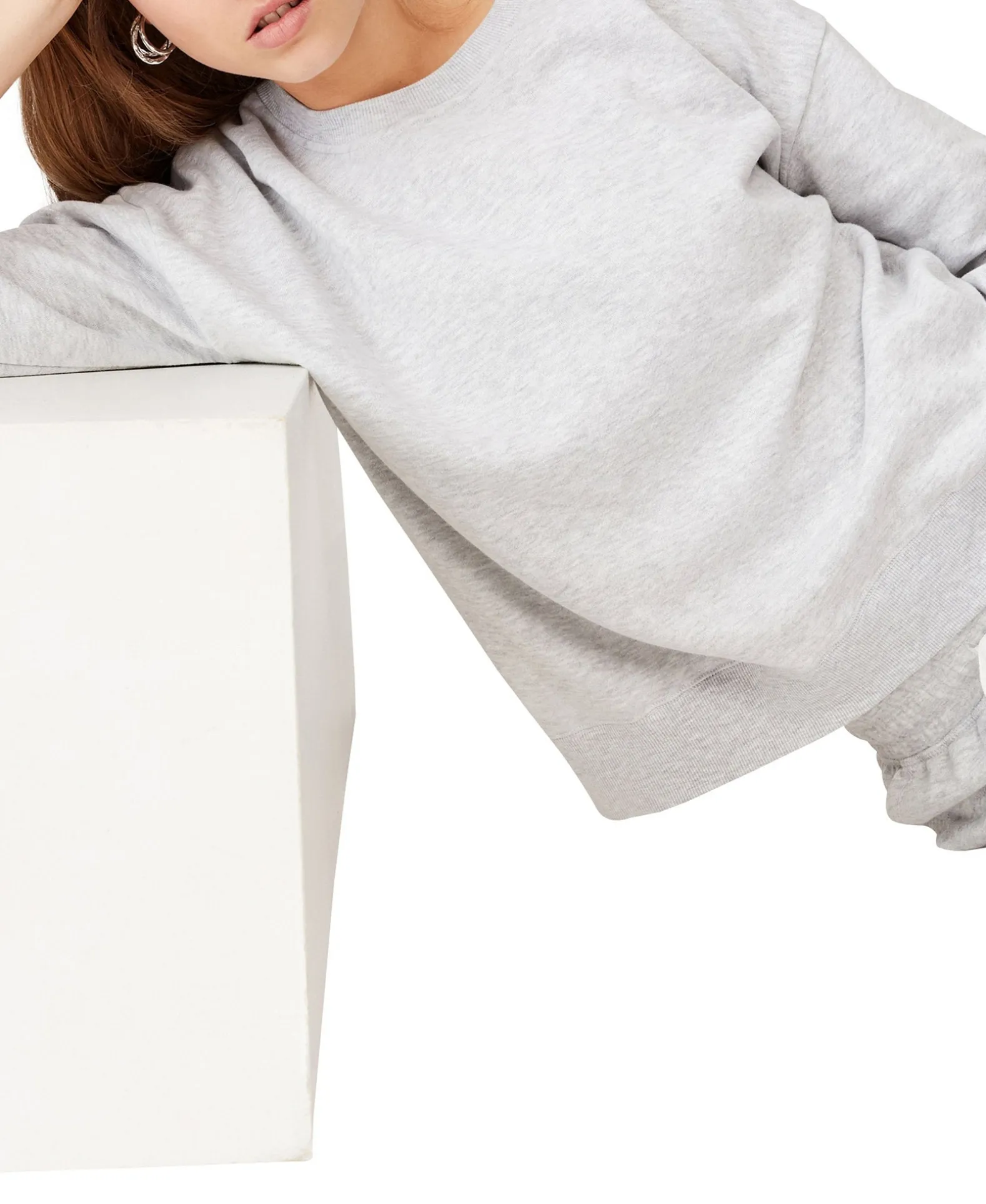 Women's Long Sleeve Fleece Crew Sweatshirt