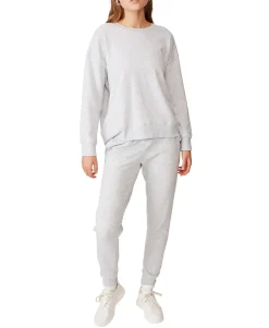 Women's Long Sleeve Fleece Crew Sweatshirt