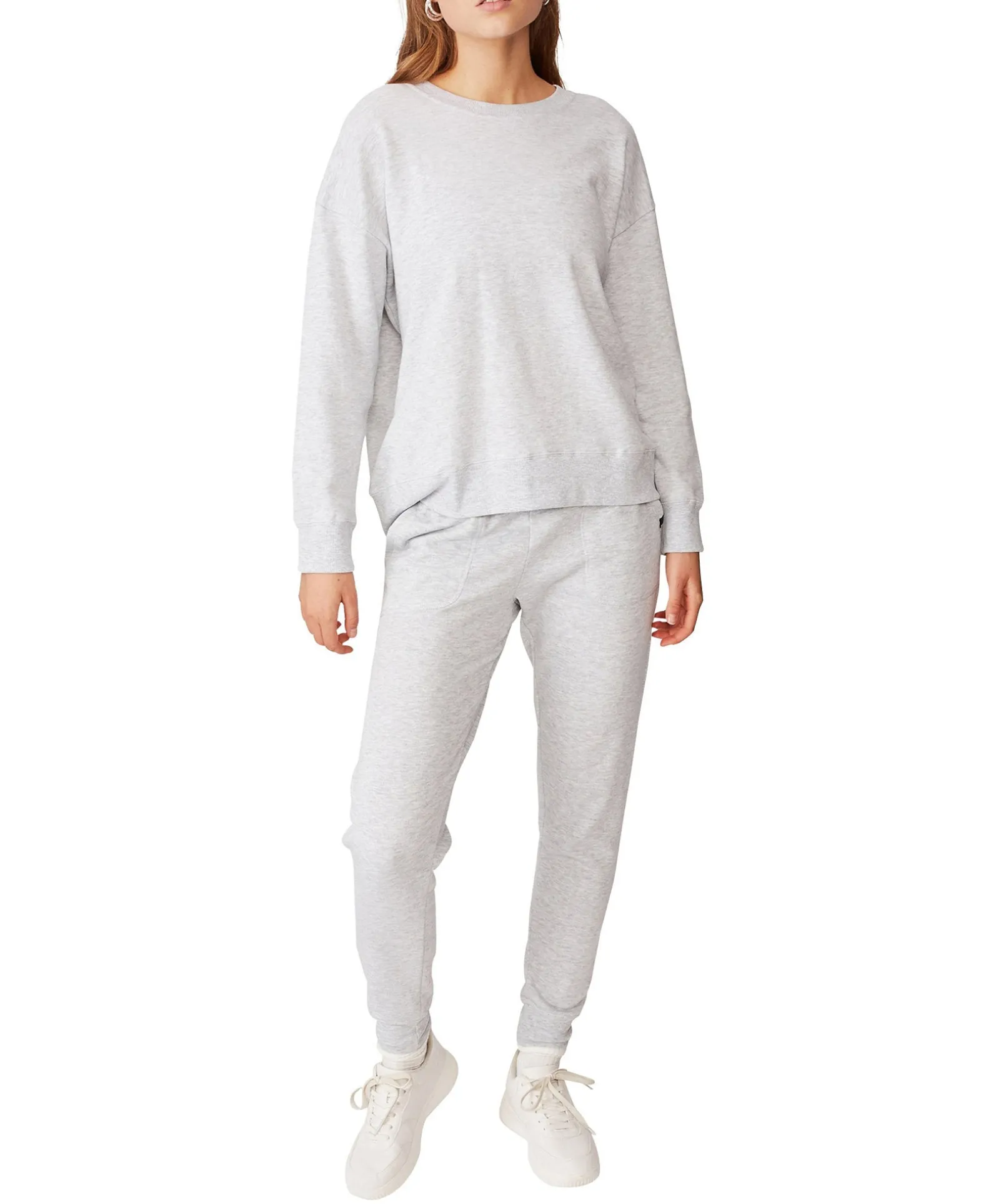 Women's Long Sleeve Fleece Crew Sweatshirt