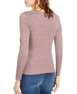 Women's Long-Sleeve Draped T-Shirt