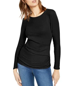 Women's Long-Sleeve Draped T-Shirt