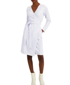 Women's Long-Sleeve Wrap Dress