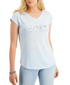 Women's Love Signs Graphic T-Shirt