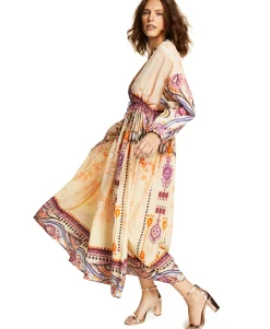 Women's Luxe Drawstring-Waist Maxi Dress