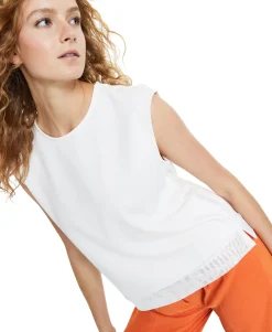 Women's Mesh-Hem Tank Top