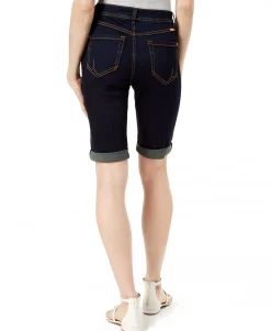 Women's Mid Rise Cuffed Bermuda Shorts