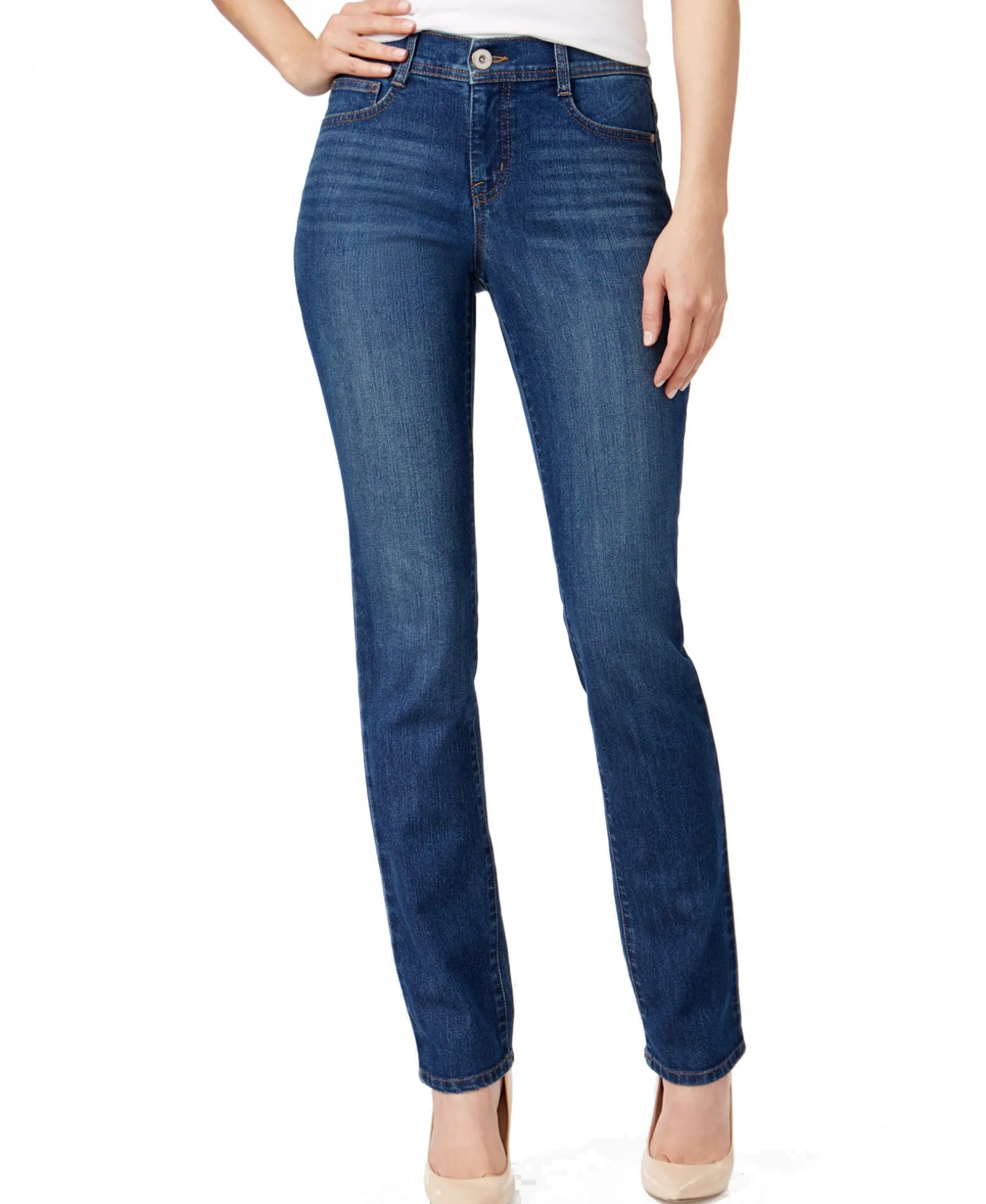 Women's Mid-Rise Slim-Leg Jeans
