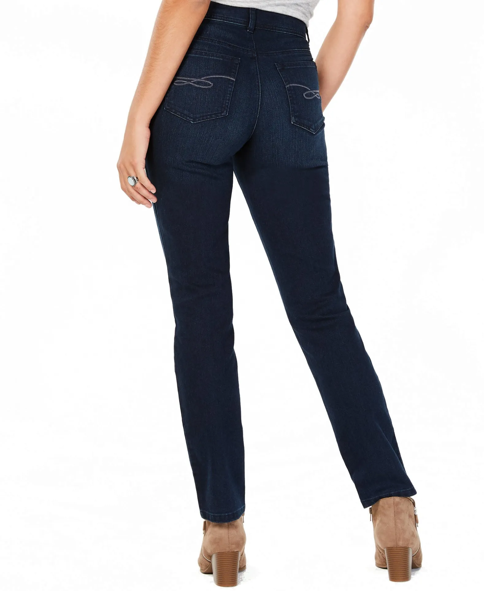 Women's Mid-Rise Slim-Leg Jeans