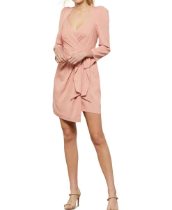 Women's Mini Faux-Wrap Dress