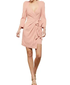 Women's Mini Faux-Wrap Dress