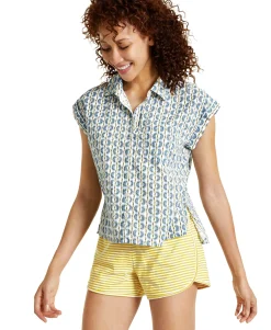 Women's Mini-Print Camp Shirt